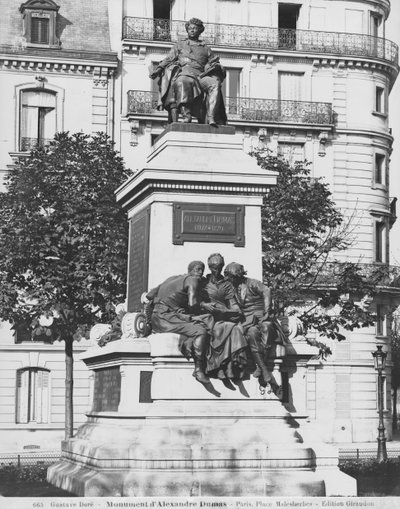 Monument to Alexandre Dumas Pere, 1883 by Gustave Dore